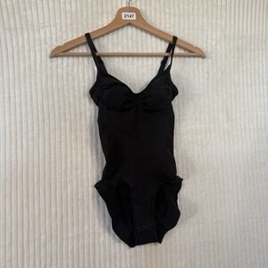 SKIMS Seamless Sculpt Brief Bodysuit Onyx Black Size Medium Stretchy NWOT $72